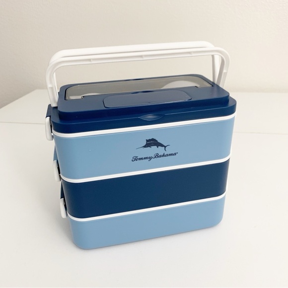 Tommy Bahama Other - Tommy Bahama "Bento Box" 3 Layer Blue & White ~ NIB